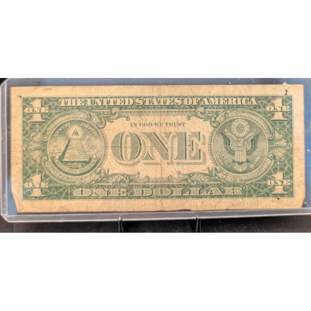 1957A $1 Silver Certificate • Blue Seal • Circulated Note in Holder - Picture 4 of 6